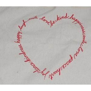 Exclusive BE KIND Canvas Large Tote Bag ED by Ellen Degeneres Brand New !